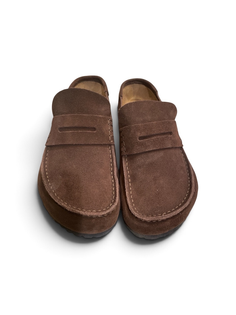 Birkenstock Women's Naples Wrapped Suede Leather Clogs ( with box)